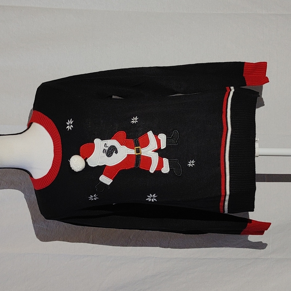Charming Charlie Dabbing Santa Sweater